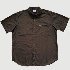 Columbia Sportswear Charlie View EXS Men’s Short Sleeve Brown Shirt Cotton XL